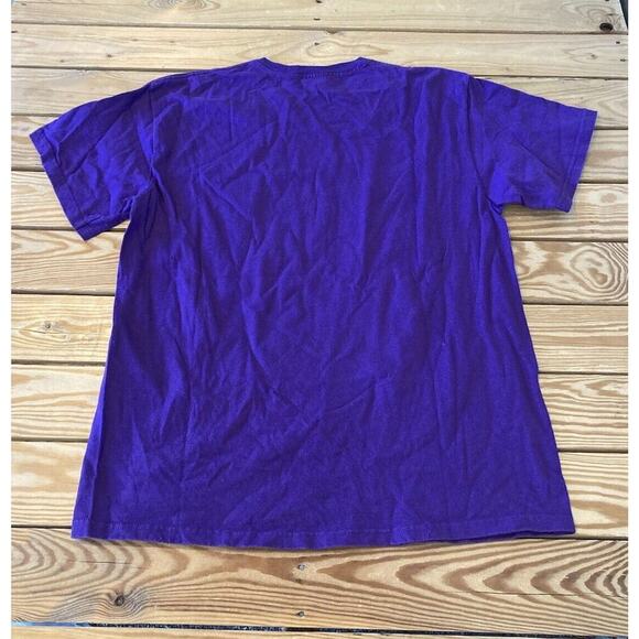 Vintage Delta Yes We Did Baltimore World Champs Graphic T Shirt Large Purple - Picture 2 of 6